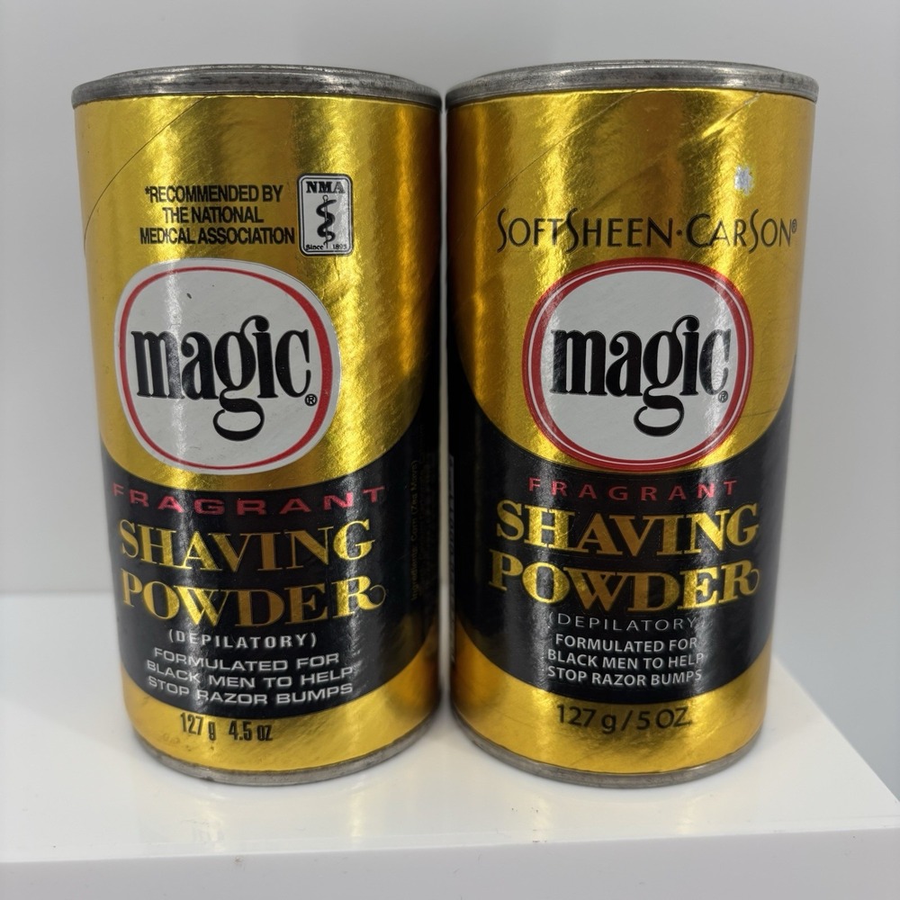 Lot of 2 Magic Fragrant Shaving Powder Depilatory 4.5oz/5oz Vintage 1999 NOS